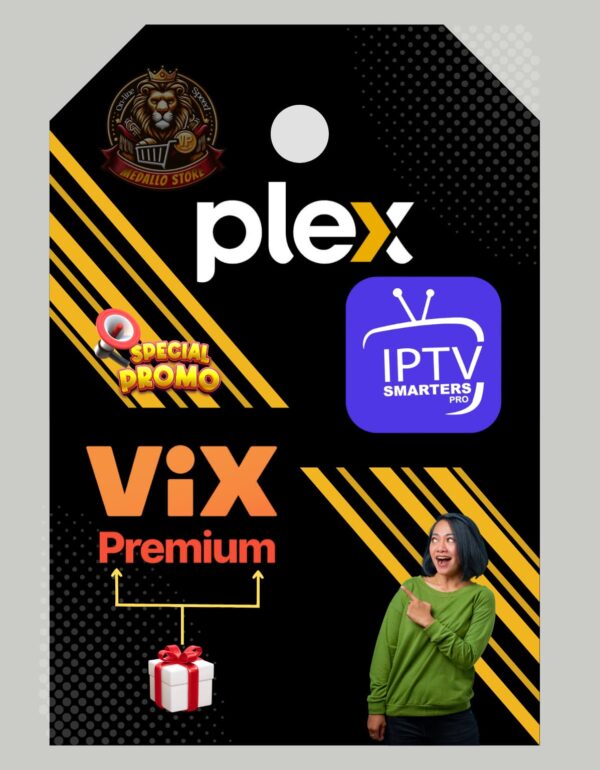4️⃣Combo4️⃣ IPTv+Plex 🎁Regalo+ViX