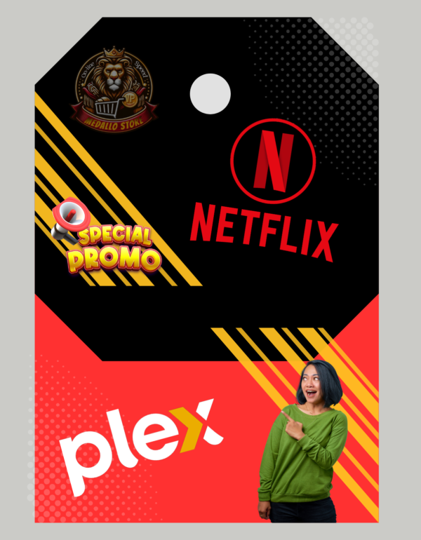 6️⃣Combo6️⃣ Netflix + Plex